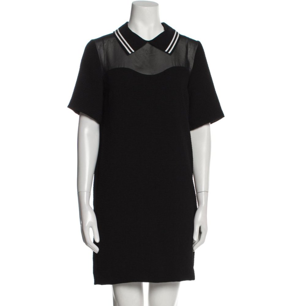 SANDRO Mock Neck Mini Dress - size 1